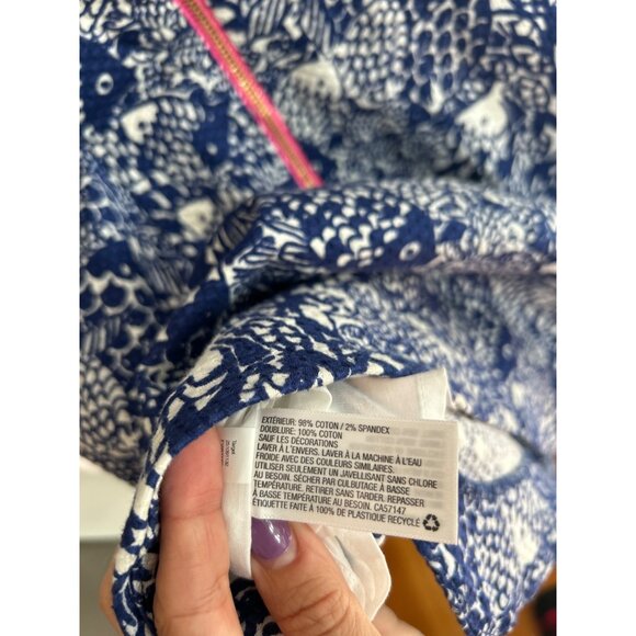 Lilly Pulitzer for Target Sleeveless Dress Women's Nautical Coastal Blue White 6 - Picture 8 of 13